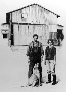 Bauer Fick, Kohlezeichnung