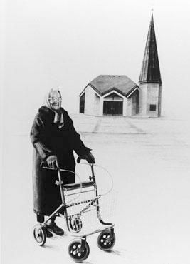 Elsa Jonasson, Kohlezeichnung