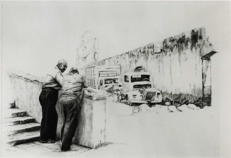 Betrachter im Gespräch