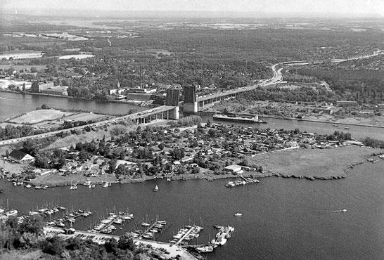 Postkarte Luftaufnahme, 60er Jahre