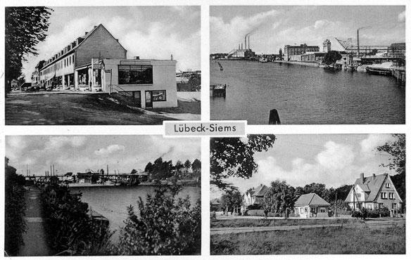 Postkarte von Siems in den 50er Jahren