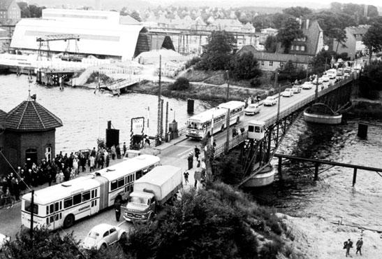 Drehbruecke in den 50er Jahren